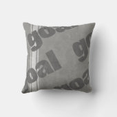 ゴール女子パーソナライズされたサッカーのキック クッション (裏面)