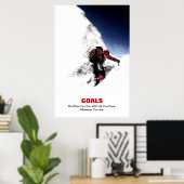 ゴール引用文登山家が可能な操作 ポスター (ホームオフィス)