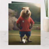 「ゴール得点キャピバラ：究極のサッカーのスター！」 カード (裏面)