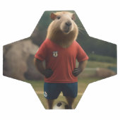 「ゴール得点キャピバラ：究極のサッカーのスター！」 サッカーボール (フラット)