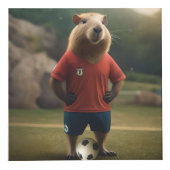 「ゴール得点キャピバラ：究極のサッカーのスター！」 フォトキューブ (正面)