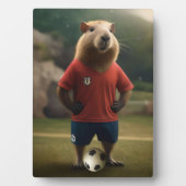 「ゴール得点キャピバラ：究極のサッカーのスター！」 フォトプラーク (正面)