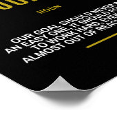 ゴール感動的引用文 ポスター (角)