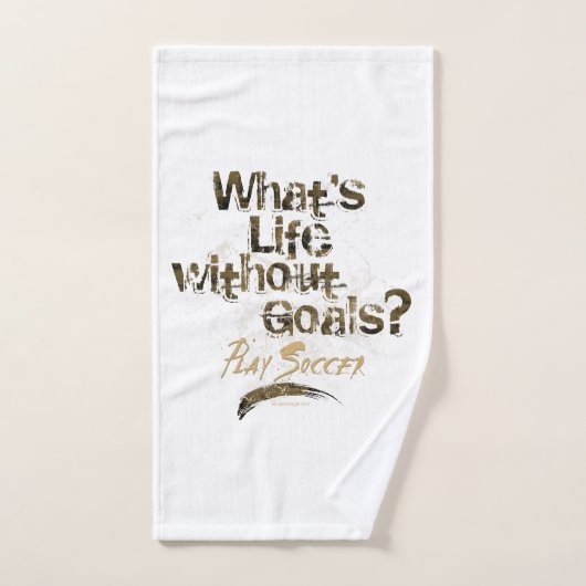 ゴール無しの生活（サッカー） バスタオルセット (ハンドタオル)