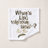 ゴール無しの生活（サッカー） バスタオルセット (ウォッシュタオル)