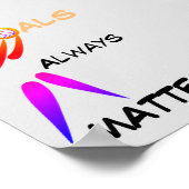 ゴール物質やる気を起こさせるネットボール引用文 ポスター (角)