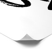 ゴール白黒キッズサッカーホッケー ポスター (角)