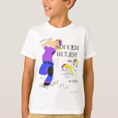 ゴール線おもしろい Tシャツ (正面)