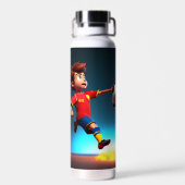 ゴール限定アニメ少年の完璧なキック» ウォーターボトル (背面)