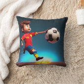 ゴール限定アニメ少年の完璧なキック» クッション (ブランケット)