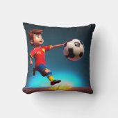 ゴール限定アニメ少年の完璧なキック» クッション (正面)