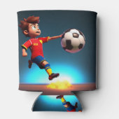 ゴール限定アニメ少年の完璧なキック» 缶クーラー (裏面)