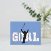 ゴール – アイスホッケースコア – スポーツギフト ポストカード (スタンド正面)