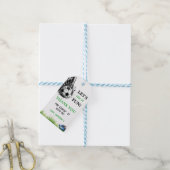 ゴール!サッカーの第5回誕生日パーティー ギフトタグ (より糸付き)