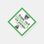 ゴール!サッカーの第5回誕生日パーティー スタンダードカクテルナプキン (角)