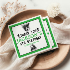 ゴール!サッカーの第5回誕生日パーティー スタンダードカクテルナプキン