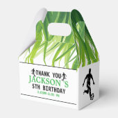 ゴール!サッカーの第5回誕生日パーティー フェイバーボックス (正面サイド)