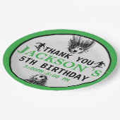 ゴール!サッカーの第5回誕生日パーティー ペーパープレート (アングル)