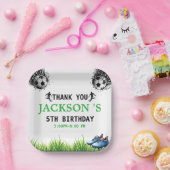 ゴール!サッカーの第5回誕生日パーティー ペーパープレート (パーティー)