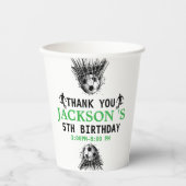 ゴール!サッカーの第5回誕生日パーティー 紙コップ (正面)