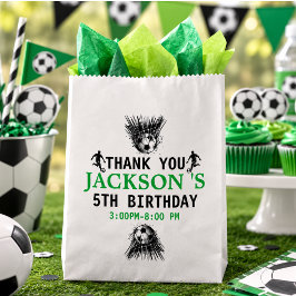 ゴール!サッカー5歳の誕生日パーティー フェイバーバッグ