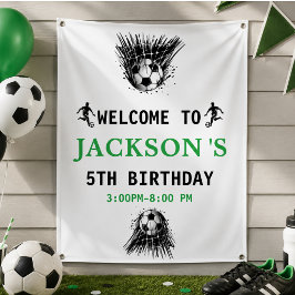 ゴール!サッカー5歳の誕生日パーティー 横断幕