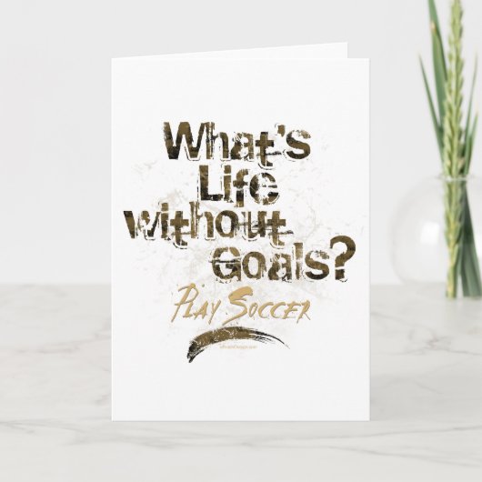 ゴール(サッカー)のない生命 カード (正面)