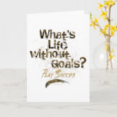 ゴール(サッカー)のない生命 カード (黄色い花)