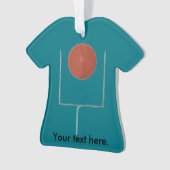 ゴール・フットボール・シャツのオーナメント オーナメント (正面)