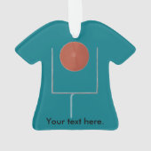 ゴール・フットボール・シャツのオーナメント オーナメント (裏面)