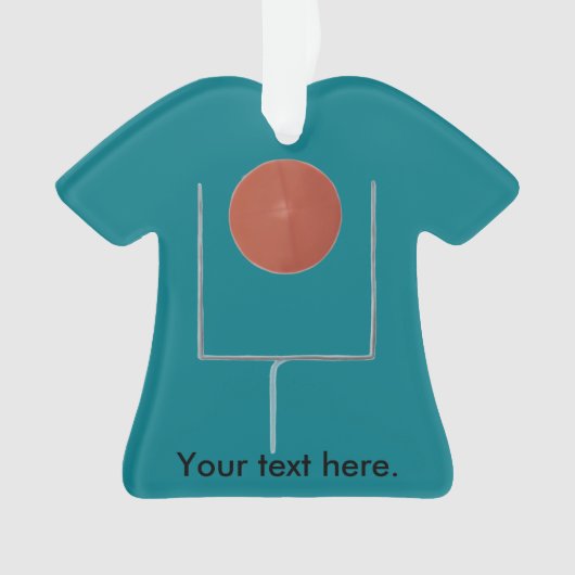 ゴール・フットボール・シャツのオーナメント オーナメント (正面)