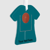 ゴール・フットボール・シャツのオーナメント オーナメント (正面)