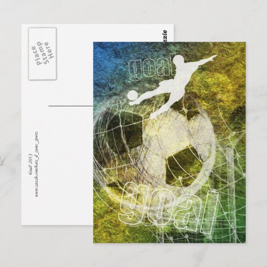 ゴール! ポストカード (正面/裏面)