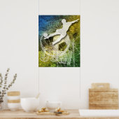 ゴール！メンズサッカー ポスター (キッチン)