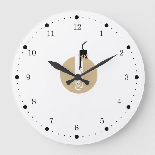 ゴール ラージ壁時計 (正面)