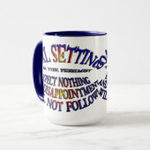 ゴール:何も期待しない マグカップ (正面左)