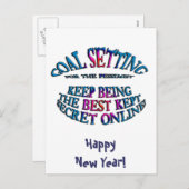 ゴール:最高の保秘密オンライン シーズンポストカード (正面/裏面)