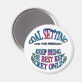 ゴール:最高のSecret Online(URL) マグネット (正面/裏面)