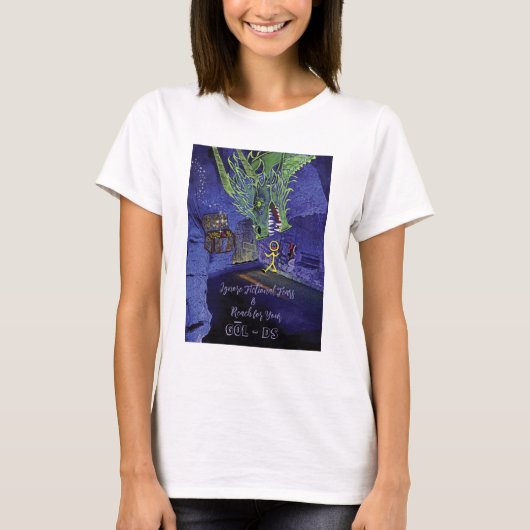 ゴールTシャツに手を伸ばす Tシャツ (正面)