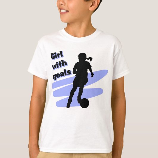 ゴールTシャツ付き女の子 Tシャツ (正面)