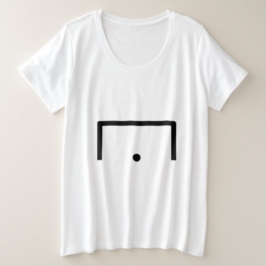 ゴールTシャツ プラスサイズTシャツ (デザイン正面)