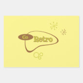 ゴーレトロミッドセンチュリーモダン ラッピングペーパーシート (正面3)