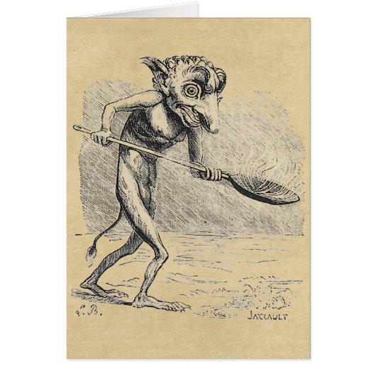 ゴーレムが大釜を蒸す (正面)