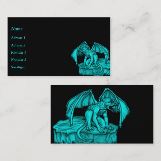 ゴーレムガルゴイル名刺 名刺 (正面/裏面)