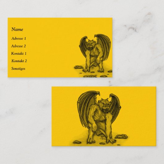 ゴーレムガルゴイル名刺 名刺 (正面/裏面)
