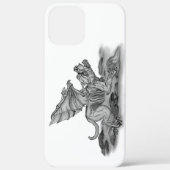 ゴーレムガルゴイル白黒デザイン Case-Mate iPhoneケース (裏面)