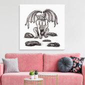 ゴーレムガルゴイル キャンバスプリント (インサイチュ (リビング))