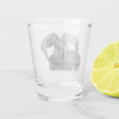 ゴーレムガルゴイル ショットグラス (裏面)