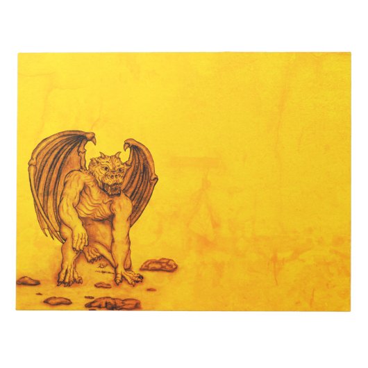 ゴーレムガルゴイル ノートパッド (正面)