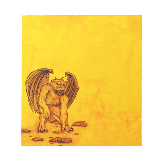 ゴーレムガルゴイル ノートパッド (正面)